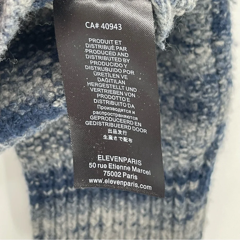 Eleven Paris Shawl Neck Wool Blend Sweater